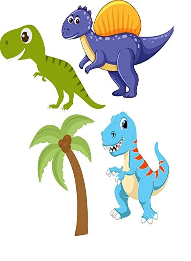 ثيم ماي بارتي مستلزمات تزيين حفلات عيد ميلاد الديناصورات من ثيم ماي بارتي (حفلة ديناصورات - عبوة من 5 قطع) - Image 2